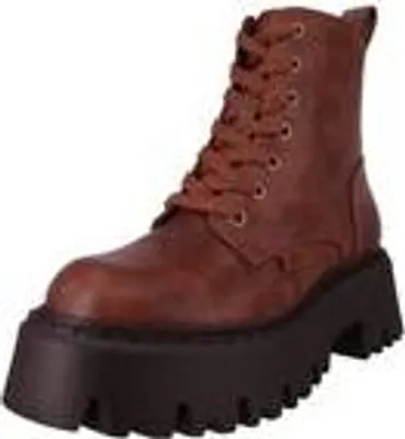 Image de Buffalo Dames Élégant Bottine Aspen Lace Up Mid 1622595 marron
