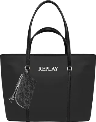 Produktbild von REPLAY Schultertasche Shopper with Pouch Black schwarz
