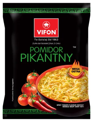 Zdjęcie produktu dla VIFON Zupa błyskawiczna z chili - pomidor pikantny 70 g
