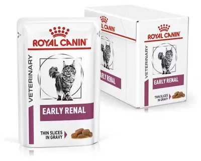 Produktbild von Royal Canin Veterinary Early Renal 12 x 85 g Nassfutter in Soße für ausgewachsene Katzen mit Nierenversagen