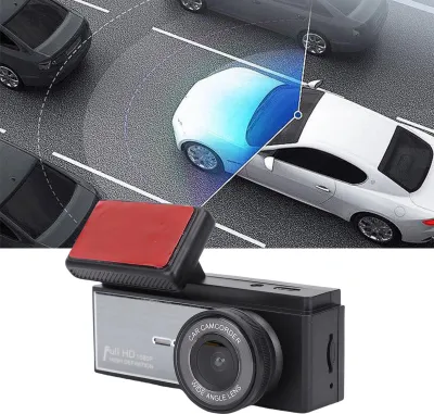 Obrázek produktu pro trojitá palubní kamera 1080P přední zadní interiérový záznamník s 2,0 HD obrazovkou 170° širokoúhlý noční režim