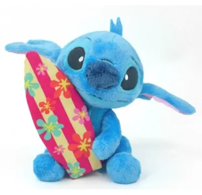 Zdjęcie produktu dla Maskotka pluszowa Stitch Disney z deską surfingową 25 cm