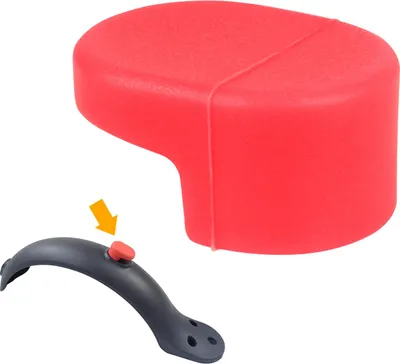 Produktbild von Schutz aus Gummi Rot für den Kotflügelhaken für Xiaomi M365 / M365 PRO / PRO 2 / 1S / Mi 3/ Essential Elektroroller