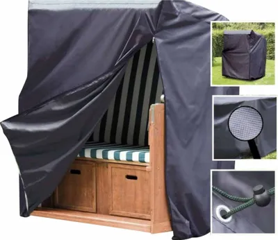 Produktbild von Schutzhaube XXL Deluxe für Strandkörbe (155x105x170/135 cm) 2020