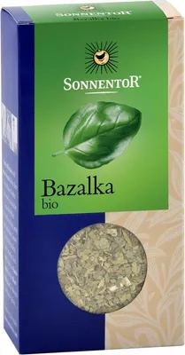 Imagen del producto de Sonnentor 00317, Escamas de especias, 15 g, Albahaca, 237 kcal, 983 kJ, 3,5 g