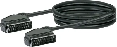 Obrázok produktu pre Schwaiger SCA7120 053, 1,5 m, SCART (21-pin), 3 x SCART (21-pin), Samec, Samec, Čierna