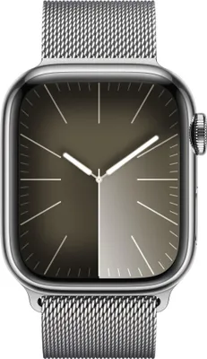 Produktbild von Apple Watch S9 41mm LTE Milanaise Loop Silber Stainless Steel Silber DE