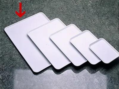 Produktbild von 1x Serviertablett weiß Serviertablett,