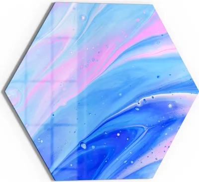 Produktbild von DEQORI Glasbild Echtglas 55x48 cm 'Kosmische Harmonie' Wandbild Bild modern Deko