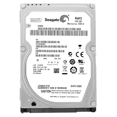Image de Seagate ST9500420AS Momentus 7200.4 500GB Disque dur interne 2,5 pouces 7200rpm, 16MB cache, SATA