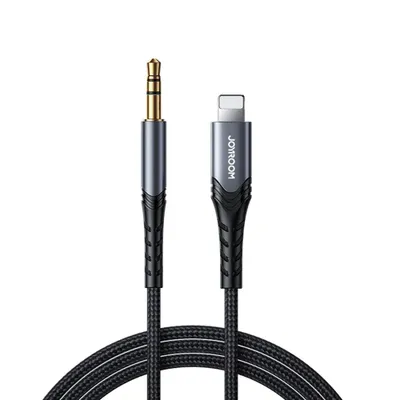 Immagine prodotto di Joyroom Cavo audio stereo AUX mini jack 3,5 mm - Lightning per iPhone iPad 1 m nero (SY-A02)