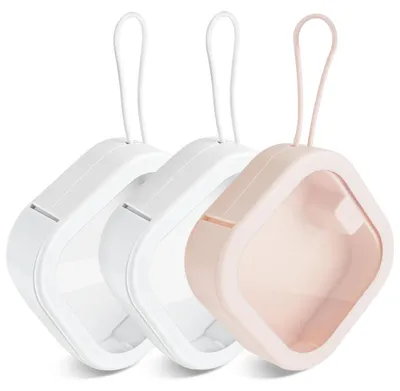 Produktbild von 3 Stück Haargummi-Organizer mit tragbarem Qtip-Halter für unterwegs