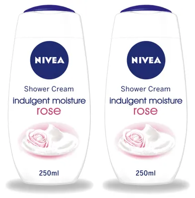Produktbild von 2 x NIVEA Indulgent Moisture Rose Duschcreme - 250 ml - Vorteilspackung - 2 Stücke