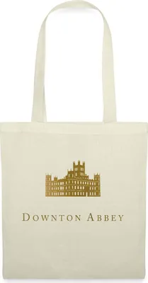 Produktbild von Spreadshirt Downton Abbey Highclere Castle Stoffbeutel, One size, Natur