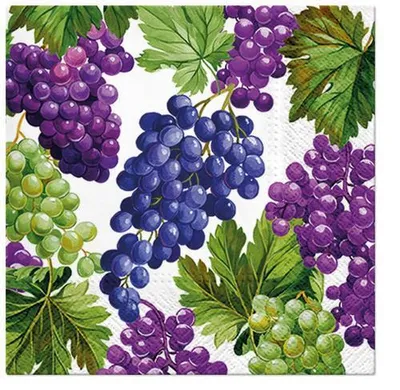 Produktbild von RP 20 Servietten Natural Grapes - Weintrauben aus der Natur 33x33cm