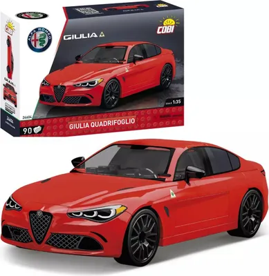 Zdjęcie produktu dla COBI Giulia Quadrifoglio, Zestaw do budowania, 6 lat(a), Plastik, 90 szt.