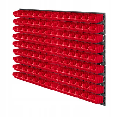 Obrázek produktu pro Dílenské nástěnné regály KADAX, 116x78cm Skladovací systém z robustního plastu, dílenské regály odolné proti UV záření