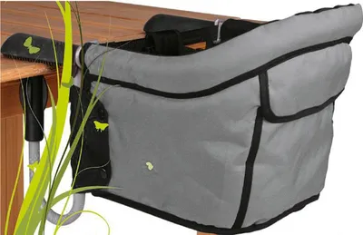 Produktbild von ToyToyToy, Kinder Tischsitz inkl. Tragetasche, 45x35x28cm, grau/schwarz, TC-102