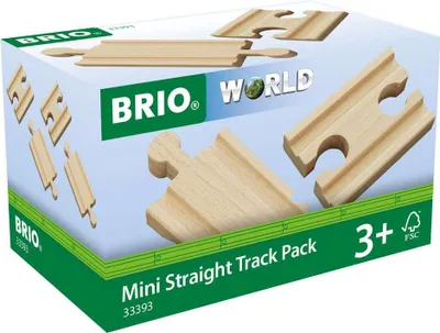 Immagine prodotto di BRIO® 33393 BRIO® Ausgleichsschienen Mix Spielzeugeisenbahnen-Zubehör