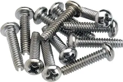 Imagen del producto de Tornillos de montaje para pastillas y selector de pastillas Fender, cromados. Selector de pastillas