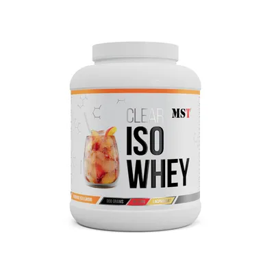 Produktbild von MST Nutrition® Clear Iso Whey Peach Ice Tea  900 g