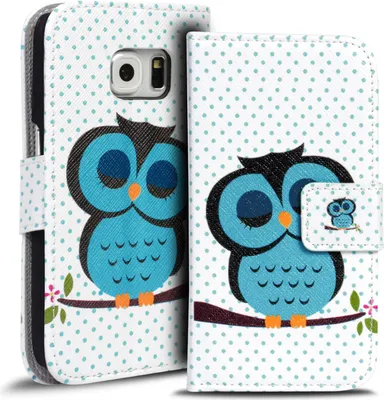 Productafbeelding van Handige tas voor Samsung Galaxy S6, hoes van Polyurethanleer met design, beschermende hoes