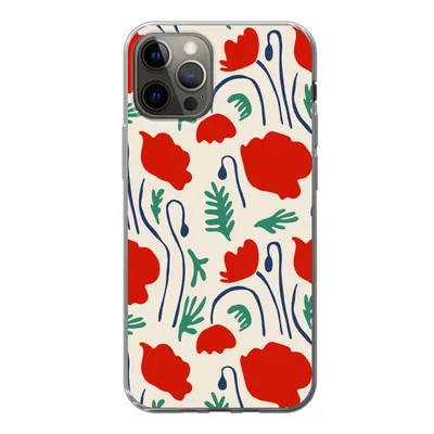 Produktbild von MuchoWow® Handyhülle Schutzhülle Hülle für iPhone 13 Pro Blumen - Rose - Muster Silikon Softcase Handy Hülle - Handy-Tasche