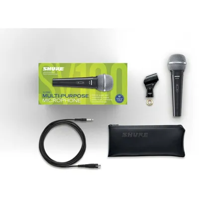 Produktbild von Shure SV100-A Dynamisches Gesangsmikrofon, Nierencharakteristik, An/Aus-Schalter, 173x52x52mm