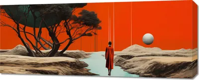 Produktbild von Bild 100x40cm Wasserentscheidungsweg