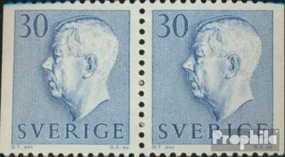 Produktbild von Briefmarken Schweden 1957 Mi 427Dl/Dr Paar postfrisch Gustaf VI Adolf