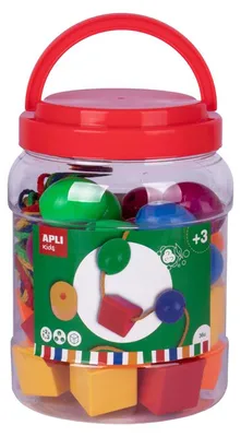 Image de APLI Kids Formes Jeu d'enfilage Jouets éducatifs Motricité