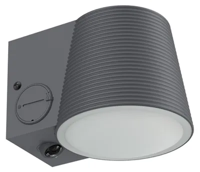 Solar-Wandlamp LED mit Bewegungsmelder, 1000 Lumen, Grau