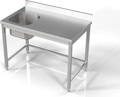 Zdjęcie produktu dla Zlewozmywak Combisteel, 1 komora lewa, ze stali nierdzewnej, 1200x700x850mm