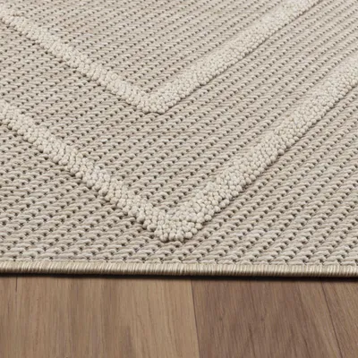 Produktbild von Villa Möbel Pativa Terrasse, Garten, Balkon-Teppich, Outdoorteppich, Boho-Design, Farbe:Beige, Grösse:80x150 cm