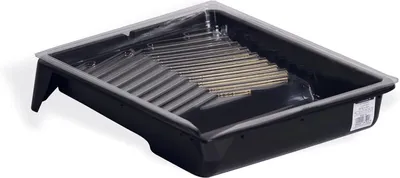 Productafbeelding van Verfbak met folie - Verfroller bak - Schilderklus klaren - Set van 3 beschermfolies - Tot 25 cm - Antracietgrijs