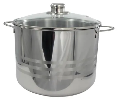 Productafbeelding van Soeppan 8 liter, roestvrij staal, voor soep, inductie en gas