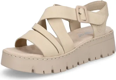 Produktbild von Rieker Damen Plateau Sandale beige