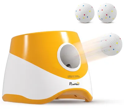 Produktbild von PawHut Automatischer Ballwerfer, Interaktive Ballwurfmaschine mit 3 Tennisbälle