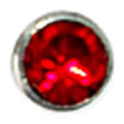 Produktbild von 2,2mm Nasenpiercing Nasenstecker Kristall rot Edelstahl Damen