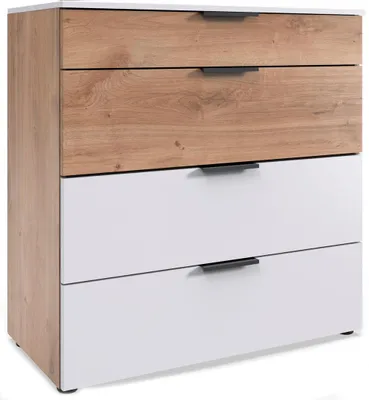 Productafbeelding van Ladenkast Level, 81x41x84 cm, wit / plankeneik (18810)