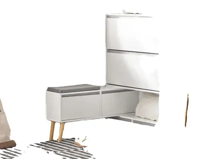 Immagine prodotto di Scarpiera, stile moderno, 6 cassetti, BIANCA
