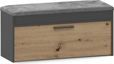 Produktbild von Topeshop PARMA SZAFKA ANT/ART Schuhregale Geschlossen Anthrazit  Eiche