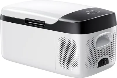Obrázek produktu pro Autonomní chladnička, DC 12/24 V, AC 100–240 V, kompresorová elektrická chladnička, -20 °C až 20 °C, ovládání přes aplikaci, 15 l, mrazák do auta pro karavany, kempy, lodě, kempování, rybaření, 60 W, přenosný mrazák