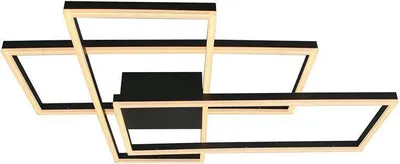 Produktbild von LED Deckenleuchte, Metall, Schwarz, 360° Abstrahlung, B 90cm