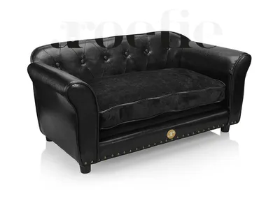 Image de Canapé/lit de luxe pour chien - ENJOYMENT - Noir