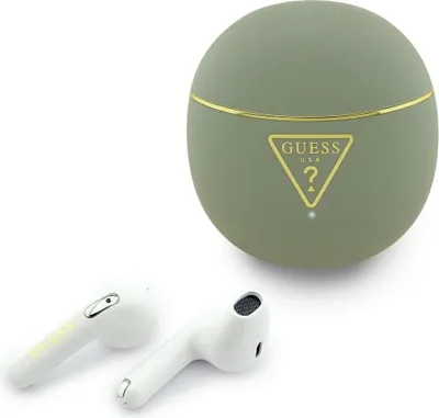 Produktbild von Drahtlose Ohrhörer Guess TWS GUTWSA15HETN (kleiner runder Schriftzug) khaki