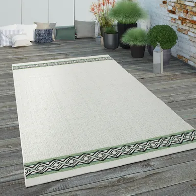 Produktbild von Outdoorteppich Für Terrasse und Balkon Mit Geometrischen Mustern Grösse 160x230 cm