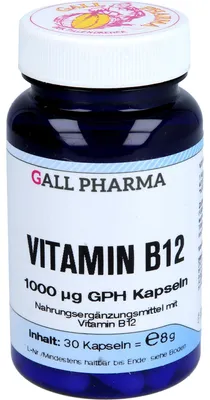 Zdjęcie produktu dla GALL PHARMA Witamina B12 1000 µg GPH – kapsułki, 30 szt.