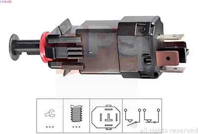 Produktbild von EPS Bremslichtschalter 1.810.205 für OPEL Corsa C Schrägheck (X01) mechanisch