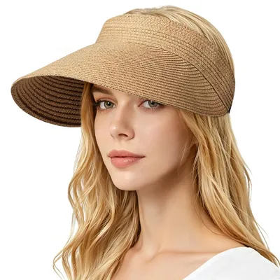 Produktbild von Faltbarer Sommerhut aus Stroh für Damen mit UV-Schutz